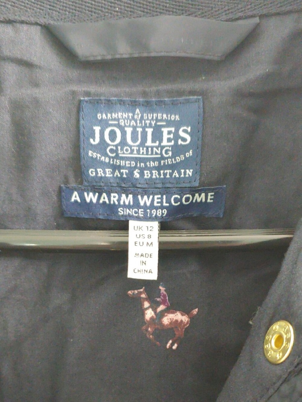 Joules Braemar Gilet Navy Quilted Equestrian Vest Women's Size 8/M - Picture 2 of 8